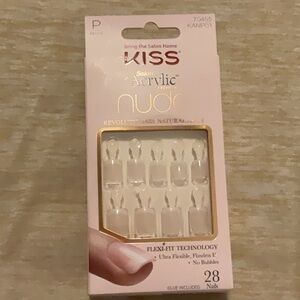 Kiss Salon Acrylic French Nude Nails in Petite